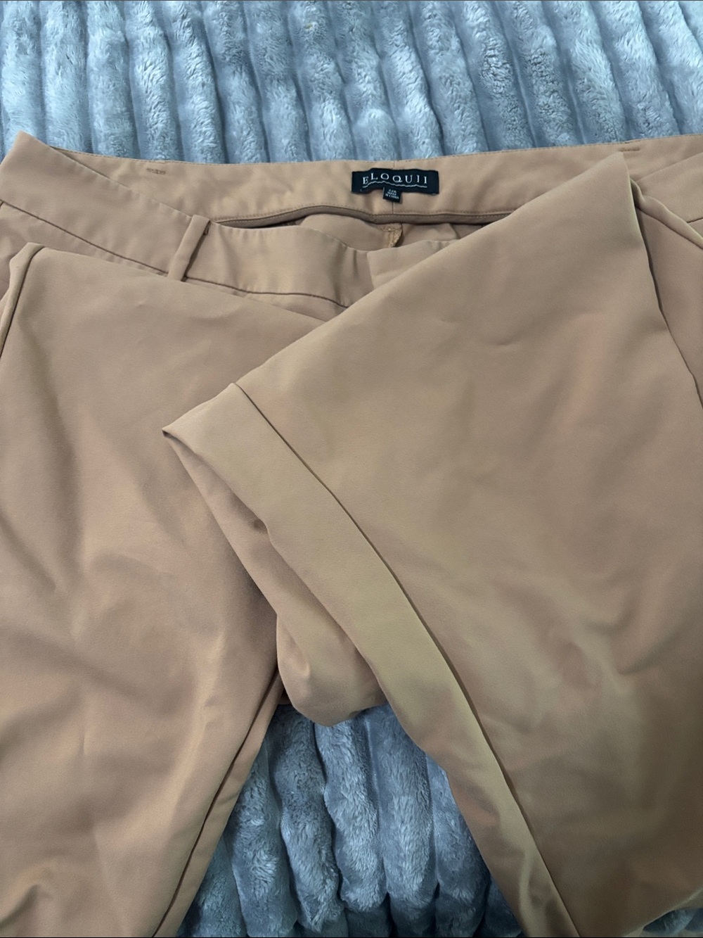 Eloquii Tan Stretch Ponte Dress Pants 22w